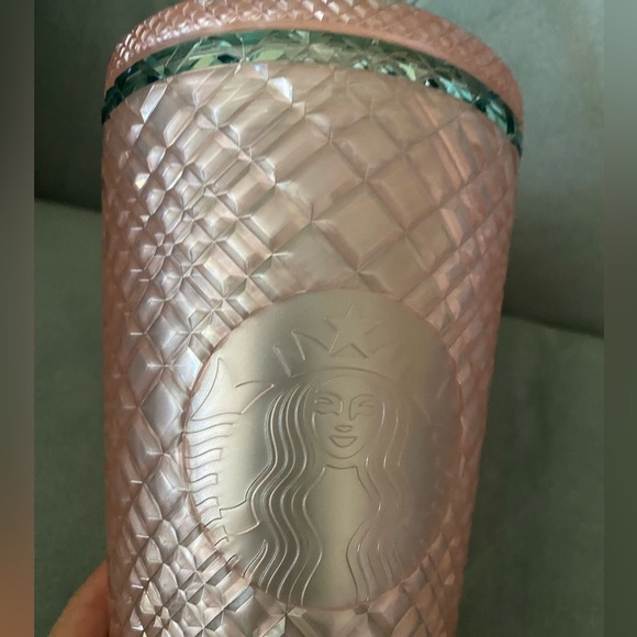 NWT SPRING 2023 Starbucks limited release Pink Mint Cold Cup tumbler 16 oz - Picture 4 of 7